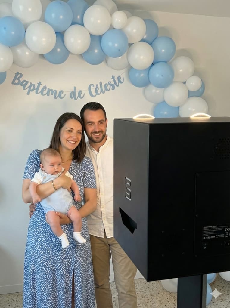 Photobooth Baptême Céleste